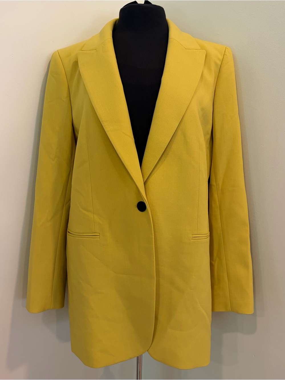 Lafayette 148 New York single breasted Blazer size 12 NWT yellow